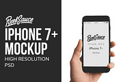 iPhone 7+ Mock Up - High Resolution, an iPhone Mockup by Pixel Sauce™ (Thumbnail 1 of 5)