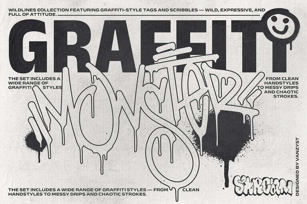 WildLines Graffiti Collection, a Graphic by Vanzyst (Photo 5 of 5)