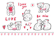 Be mine Teddy Bear Valentine, a Pattern Graphic by GooseFrol (Thumbnail 4 of 9)