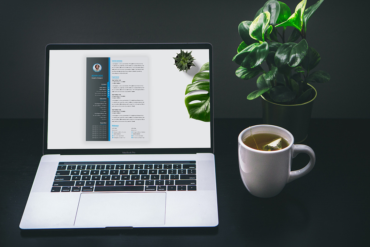 Resume Template / EPS,AI, a Resume Template by Annudesign (Photo 6 of 7)