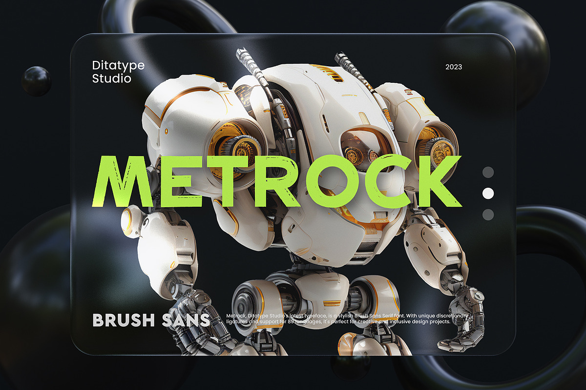 Metrock, a Sans Serif Font by Ditatype (Photo 1 of 11)