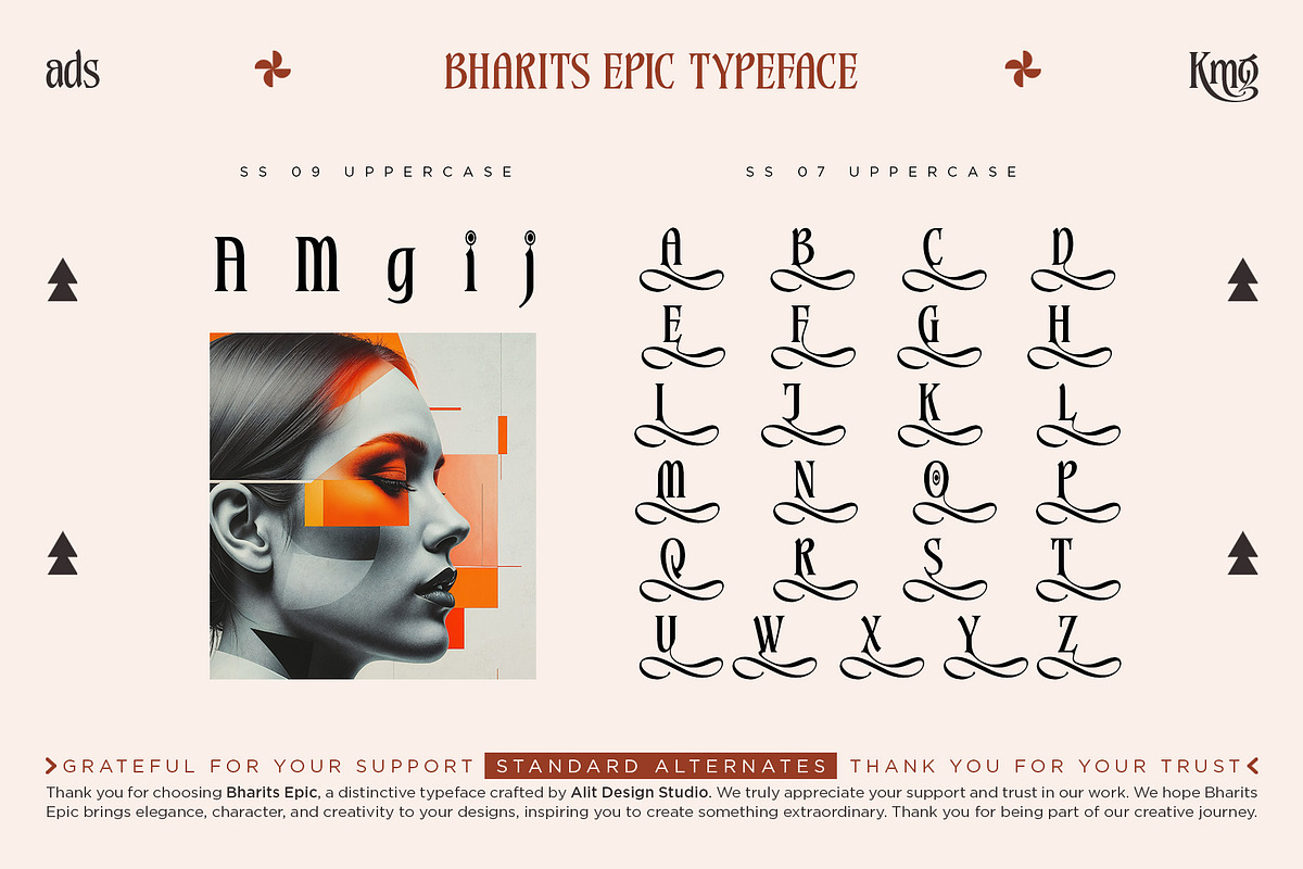 Bharits Epic Typeface, a Serif Font by alit design (Photo 19 of 20)
