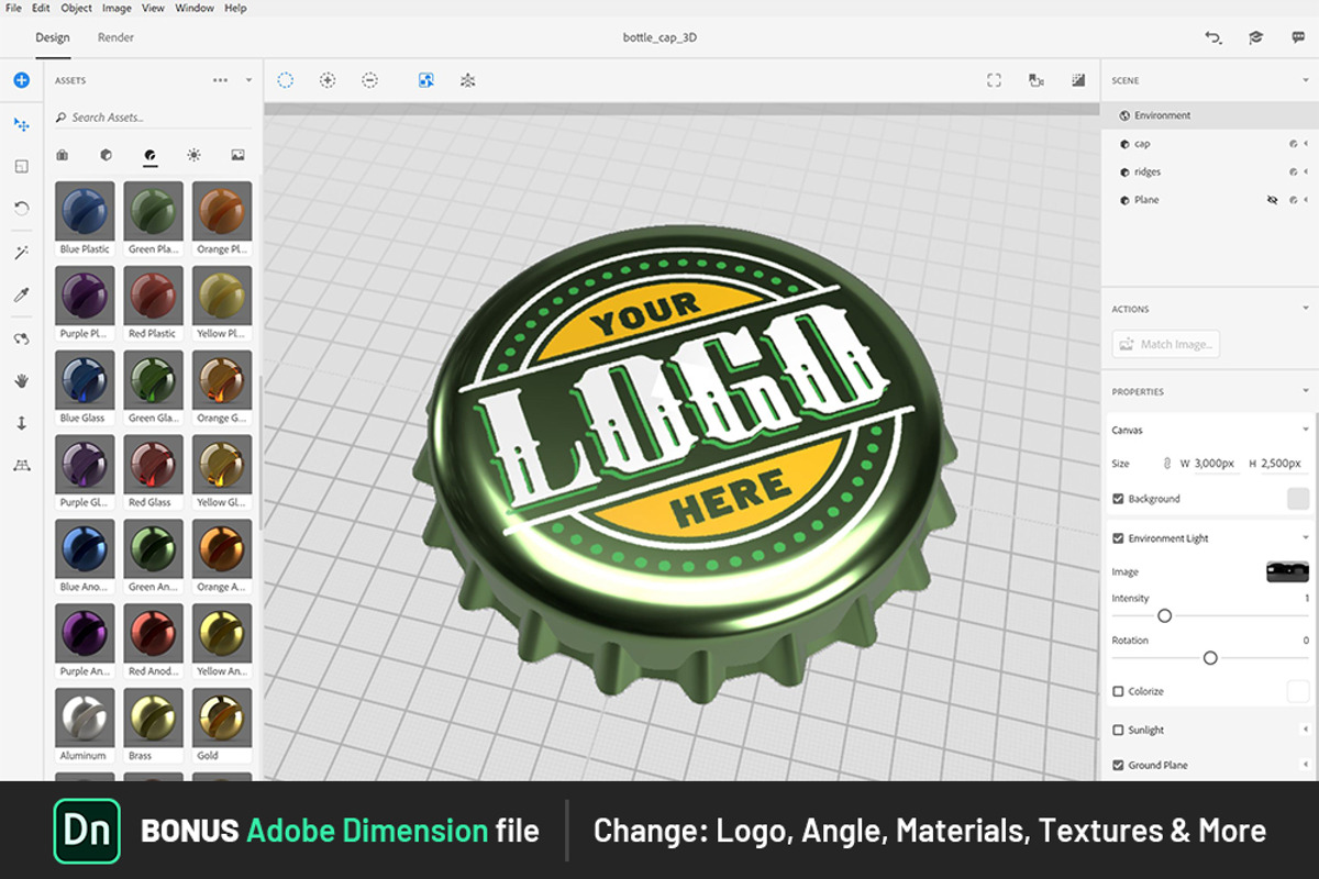 Bottle Cap Mockup, a Product Mockup by graphiklee (Photo 3 of 3)