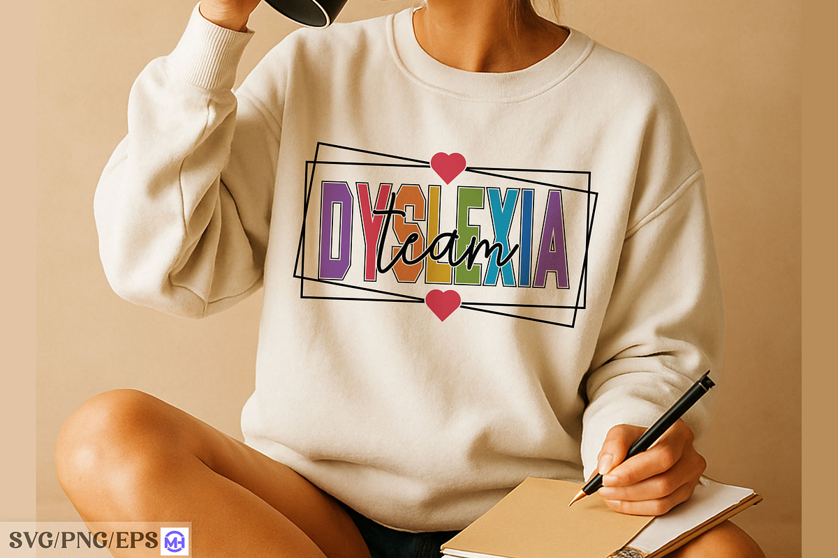 Dyslexia Team SVG Special Education, a Graphic by mh_arif (Photo 4 of 4)