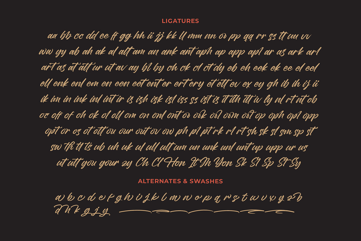 Vintage Bilbesto Modern Brush Font, a Script Font by Letterena Studios Script (Photo 19 of 20)