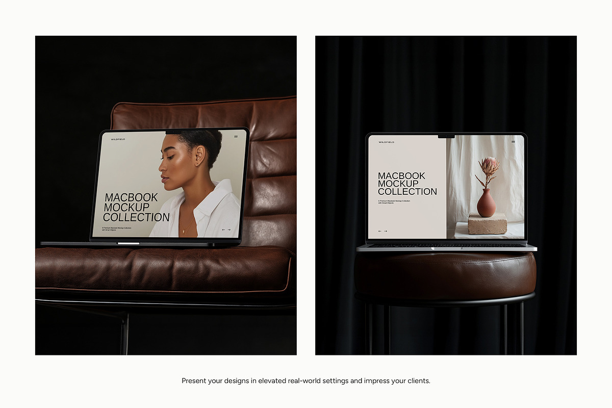 MacBook Laptop Mockup Bundle, a Mac Mockup by Wildfield Studio (Photo 4 of 8)