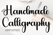Handmade Calligraphy, a Handwritten Font by InermediaSTUDIO (Thumbnail 1 of 8)