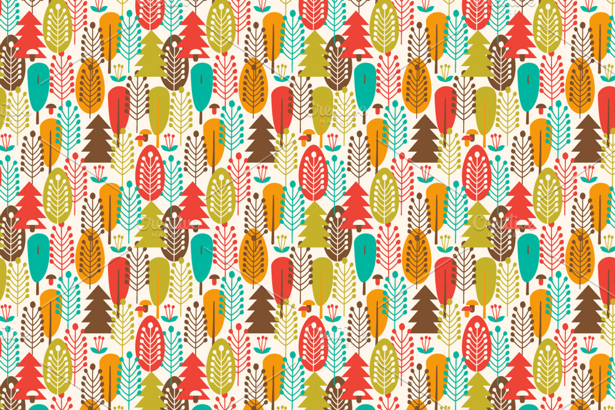 Seamless colorful patterns preview 3