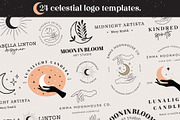 24 Celestial Logo Templates Pack, a Branding & Logo Template by amber&ink (Thumbnail 14 of 14)