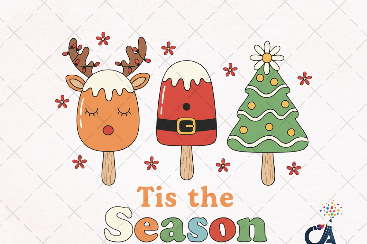 Christmas Tis The Season PNG, an Illustration by Creative Art (Photo 1 of 6)