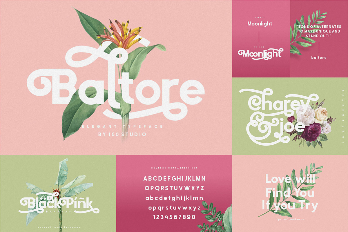 160 Studio Font Bundle | 95% OFF, a Sans Serif Font by 160 Studio (Photo 9 of 29)