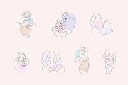 Maternity 20+ Line Art Illustrations, a Decorative Illustration by le-genda (Thumbnail 2 of 11)