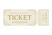 Retro Ticket Templates, an Object Illustration by PsychocheArt (Thumbnail 4 of 5)