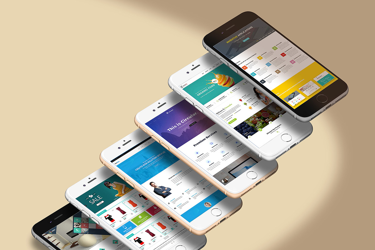 3D iPhone Presentation Mock-Up 02, an iPhone Mockup by Graphicsworld125 (Photo 1 of 9)