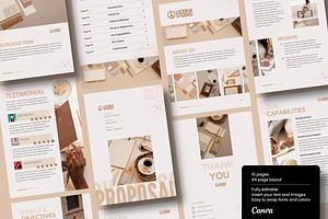Floral Cream Business Proposal