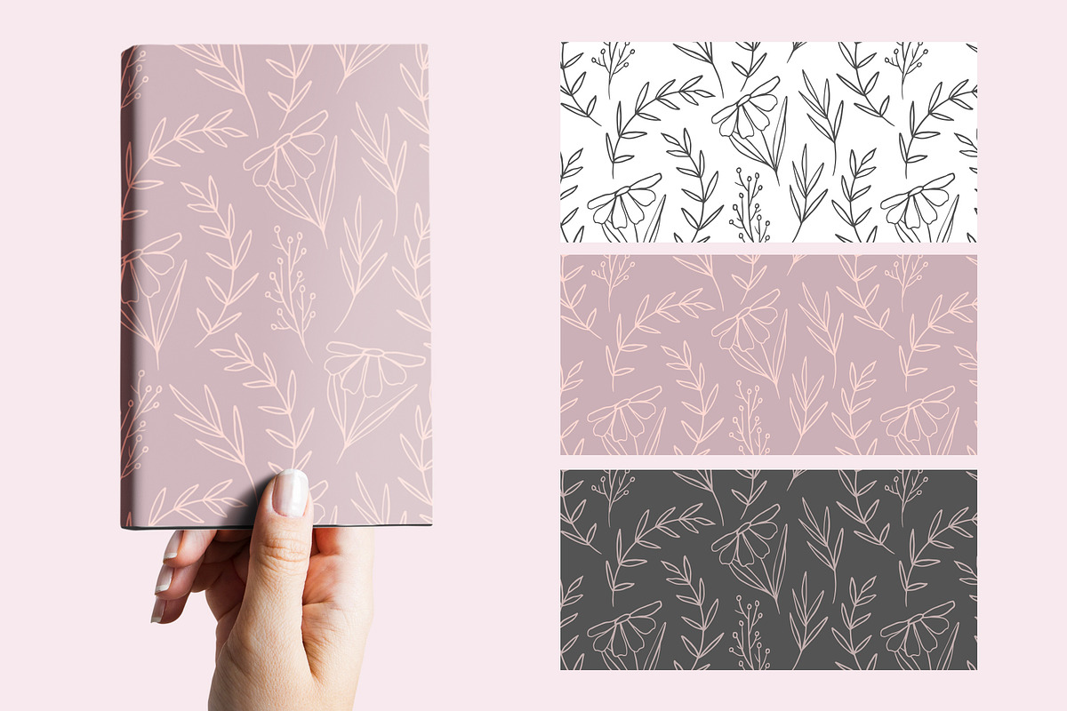 Elegant botanical seamless pattern, a Pattern Graphic by hanifa_design (Photo 9 of 12)