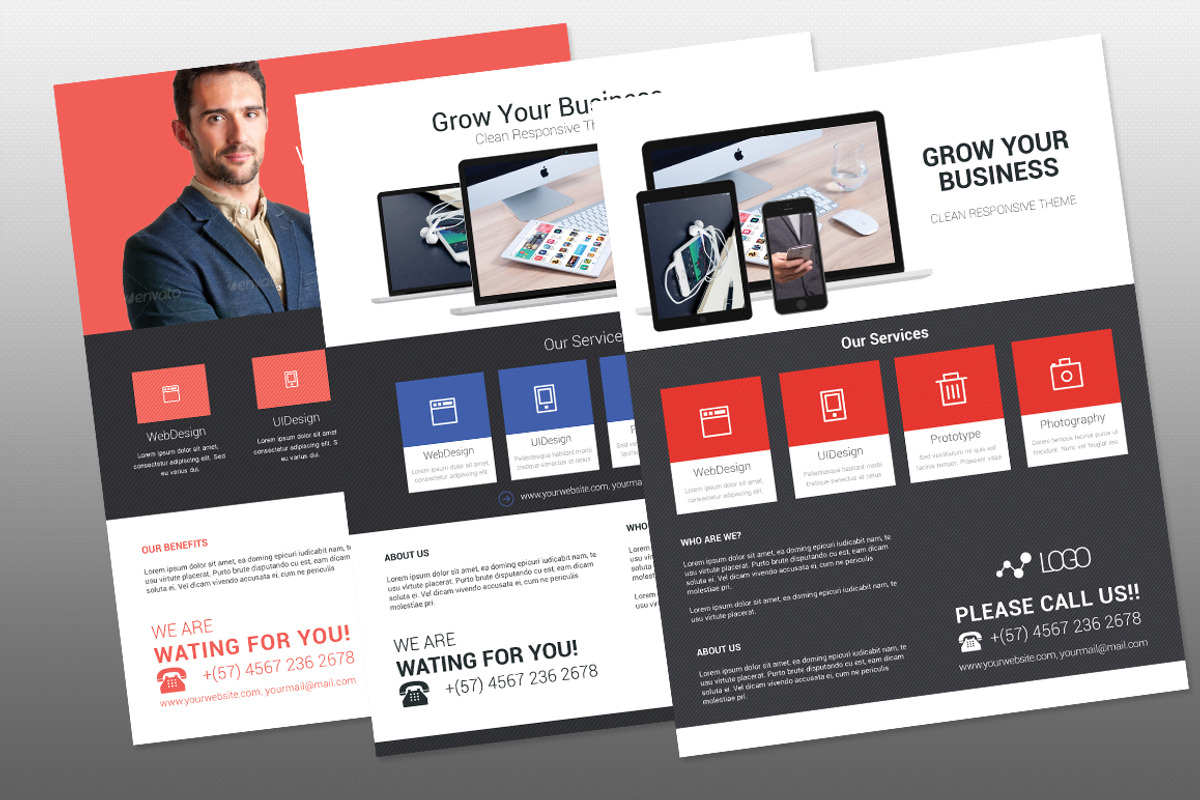 Web Design Flyer, a Flyer Template by Rongbaaz
