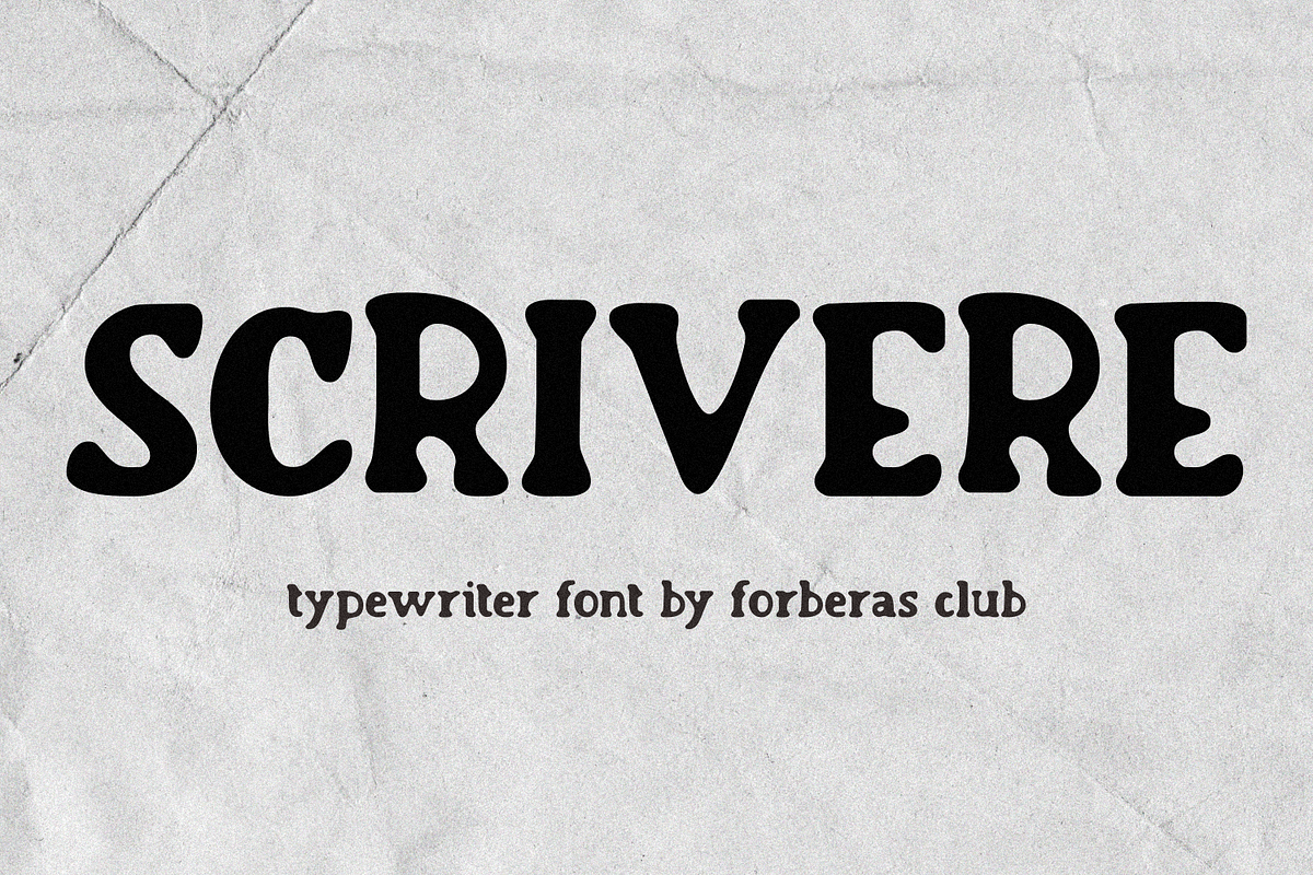 Scrivere Font, a Serif Font by Forberas Club (Photo 1 of 8)