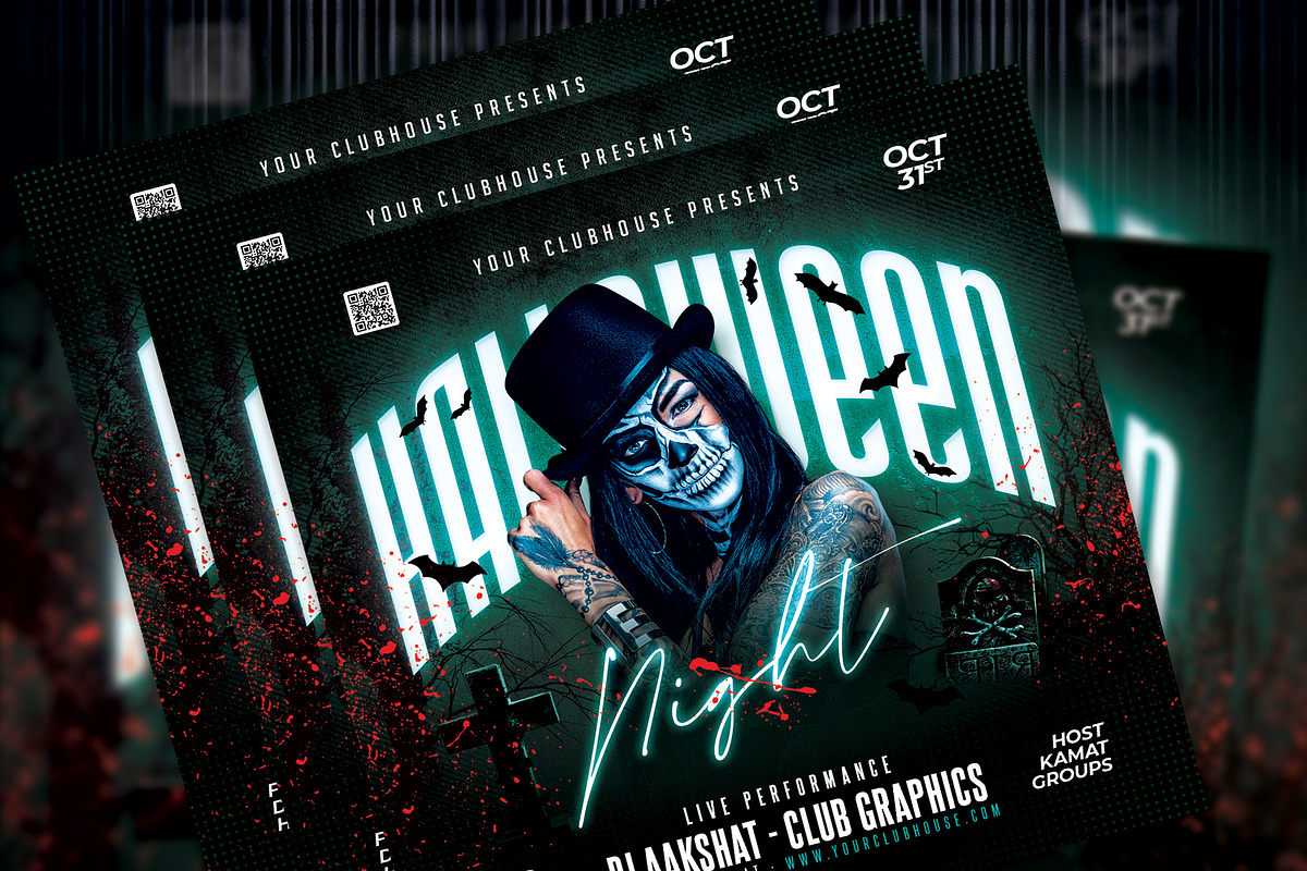 Halloween Flyer, a Templates & Theme by MithilaCreation (Photo 5 of 6)