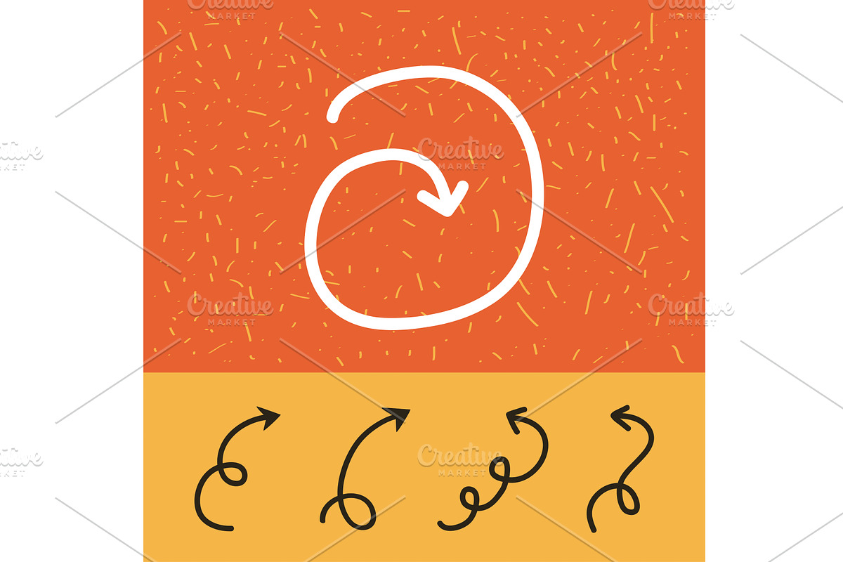 five nice arrows, an Object Illustration by studiogstock