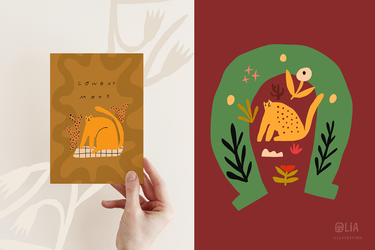 Arizona cats | 350+ illustrations, an Animal Illustration by Olia (Photo 13 of 13)