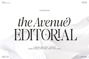 The Avenue Editorial, a Serif Font by Zane Studio (Thumbnail 1 of 19)