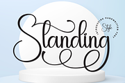Standing | Script Font, a Handwritten Font by Scratchones (Thumbnail 1 of 9)