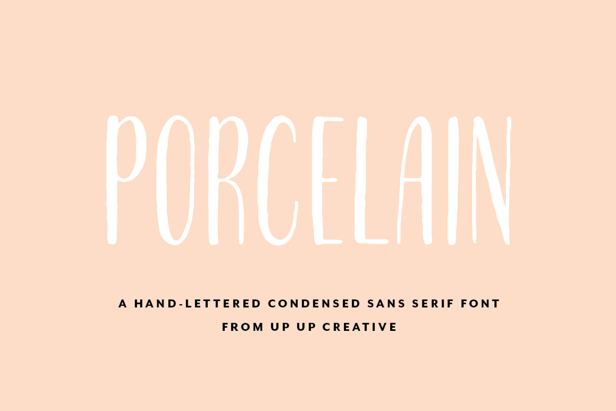 Porcelain Condensed Sans preview 2