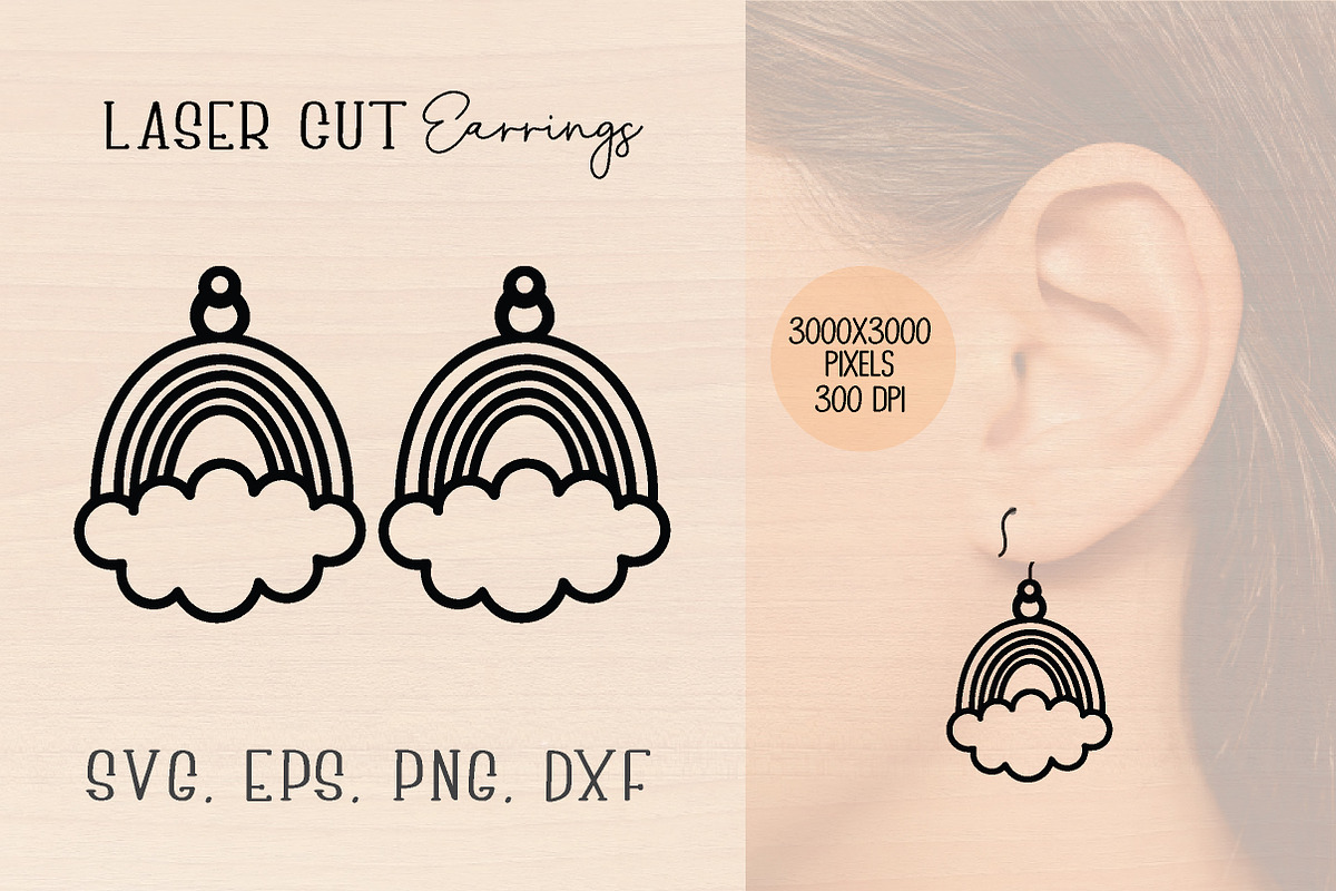 Unicorn Wood Earrings SVG Bundle, an Object Graphic by jannatulpakhi (Photo 8 of 11)