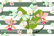 Tropical Orchids, a Pattern Graphic by Svetlana Kononova (Thumbnail 3 of 5)