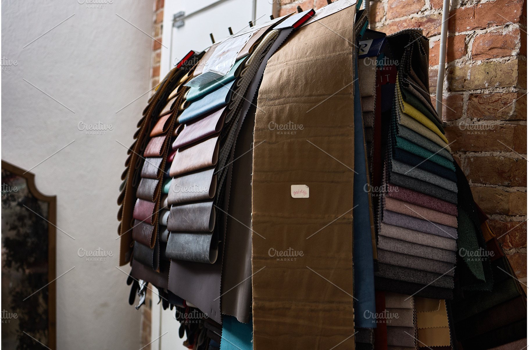 Colorful fabric swatches displayed, a Beauty & Fashion Photo by wip3out