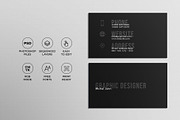 Stylish Unique Business Card, a Business Card Template by Saman Osama (Thumbnail 2 of 3)