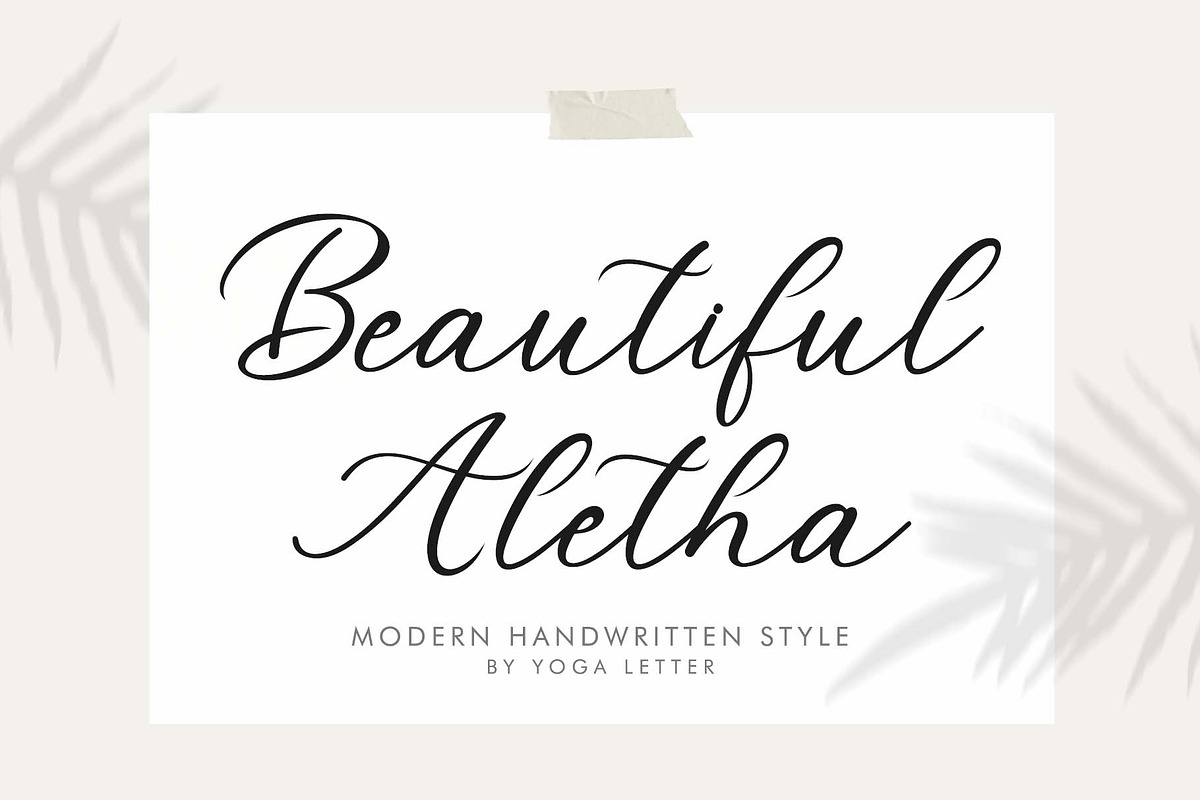 Beautiful Font Bundle, a Handwritten Font by Yoga Letter (Photo 3 of 8)