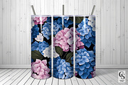 Hydrangea Flowers Seamless Pattern, a Pattern Graphic by Creative Store (Thumbnail 2 of 4)