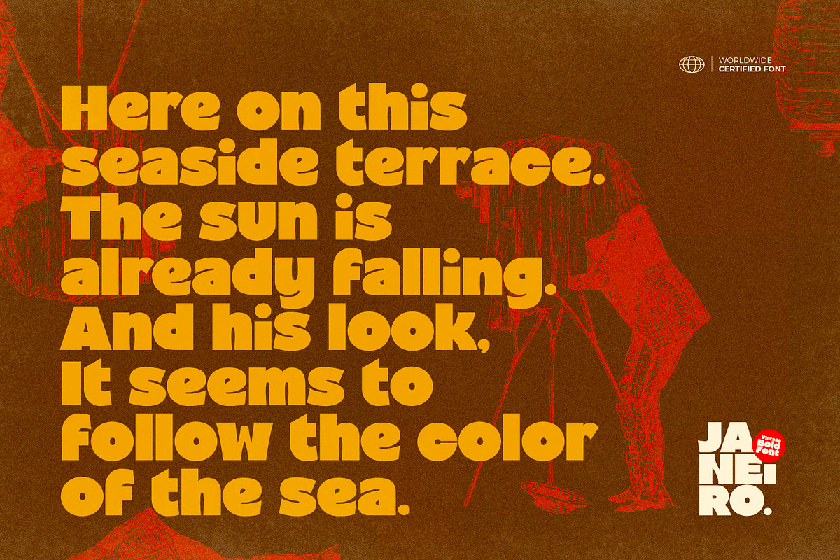 Janeiro - Vintage Bold Font, a Sans Serif Font by ikiiko (Photo 3 of 7)