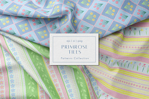 Spring floral & geometric patterns, a Pattern Graphic by CapriceMeDesigns
