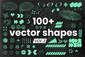 100+ Futuristic Vector Shapes Vol.3