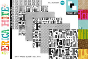 Dirty Press Paper Templates, a Templates & Theme by Erica Hite (Thumbnail 1 of 4)