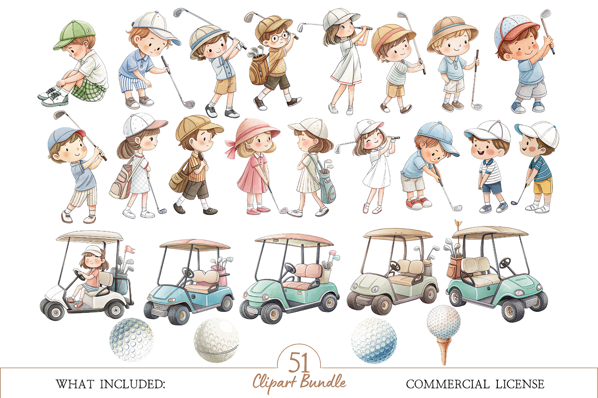 Future Golfer Nursery Art Pack, an Illustration by MockupWizard (Photo 2 of 5)