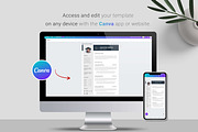 Resume / CV Template | Canva & Word, a Resume Template by CreativeZoom (Thumbnail 5 of 7)