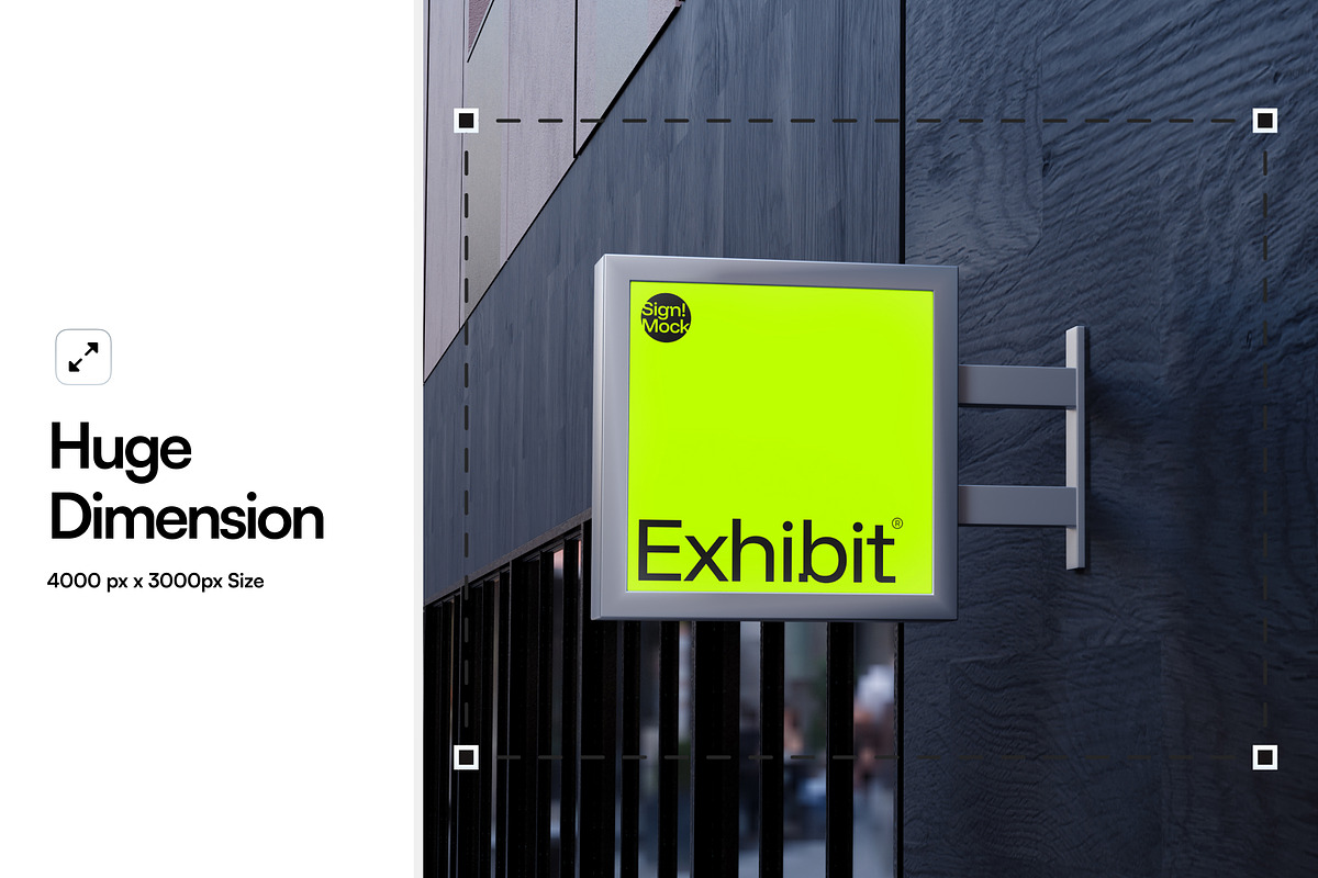 Signboard Mockup, an Advertising Mockup by SLAB! Design (Photo 2 of 8)