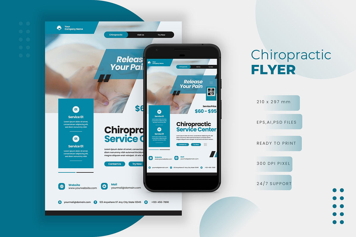 Chiropractic - Flyer, a Print Template by VUNIRA (Photo 1 of 2)