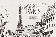 Paris Street Scene Sketches, a Work Illustration by TheMountBirdStudio (Thumbnail 1 of 7)