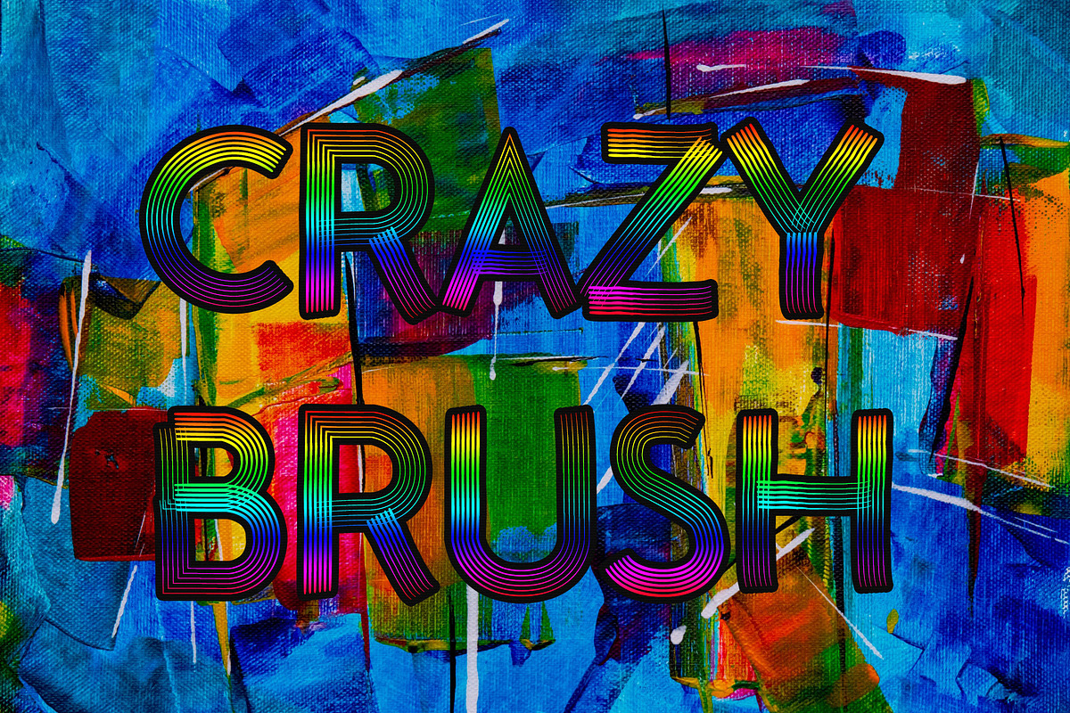 Crazy Brush Neue Font preview 5
