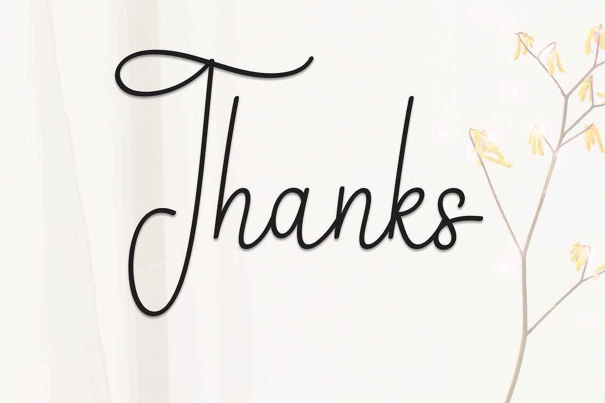 Yesterday | Script Font, a Handwritten Font by Scratchones (Photo 9 of 9)