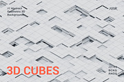 3D Cubes | Geometric Backgrounds, a Background Graphic by dvtchk (Thumbnail 1 of 9)