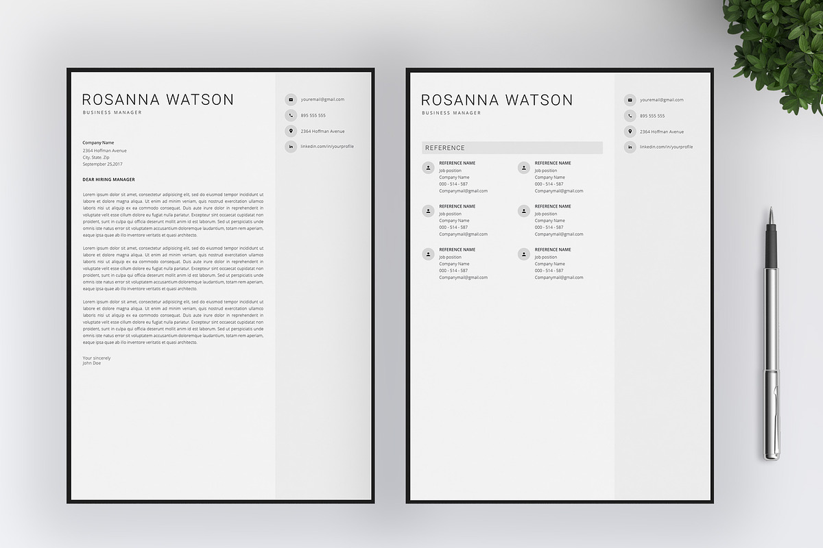 Resume Template / 4 Pages CV, a Resume Template by SalientResume (Photo 5 of 5)