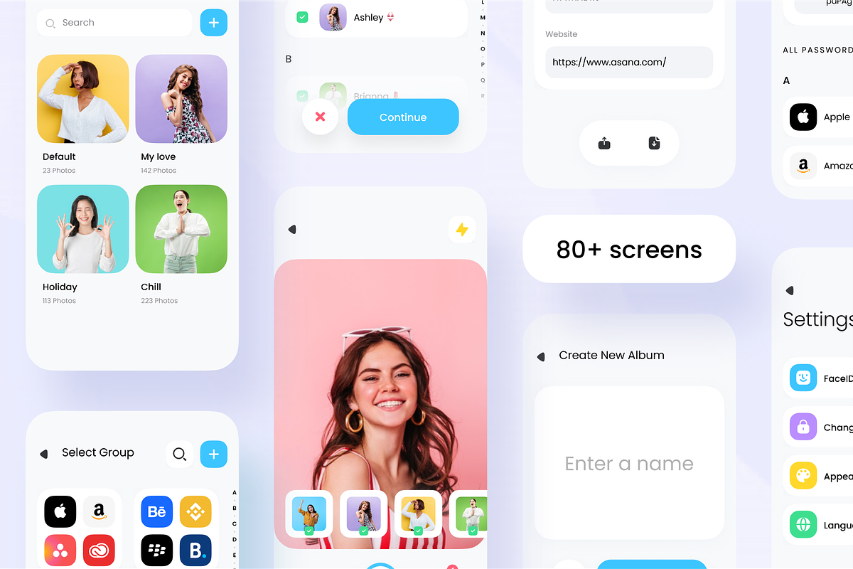 Vault app UI Kit, an App Template by Trung (Photo 2 of 8)