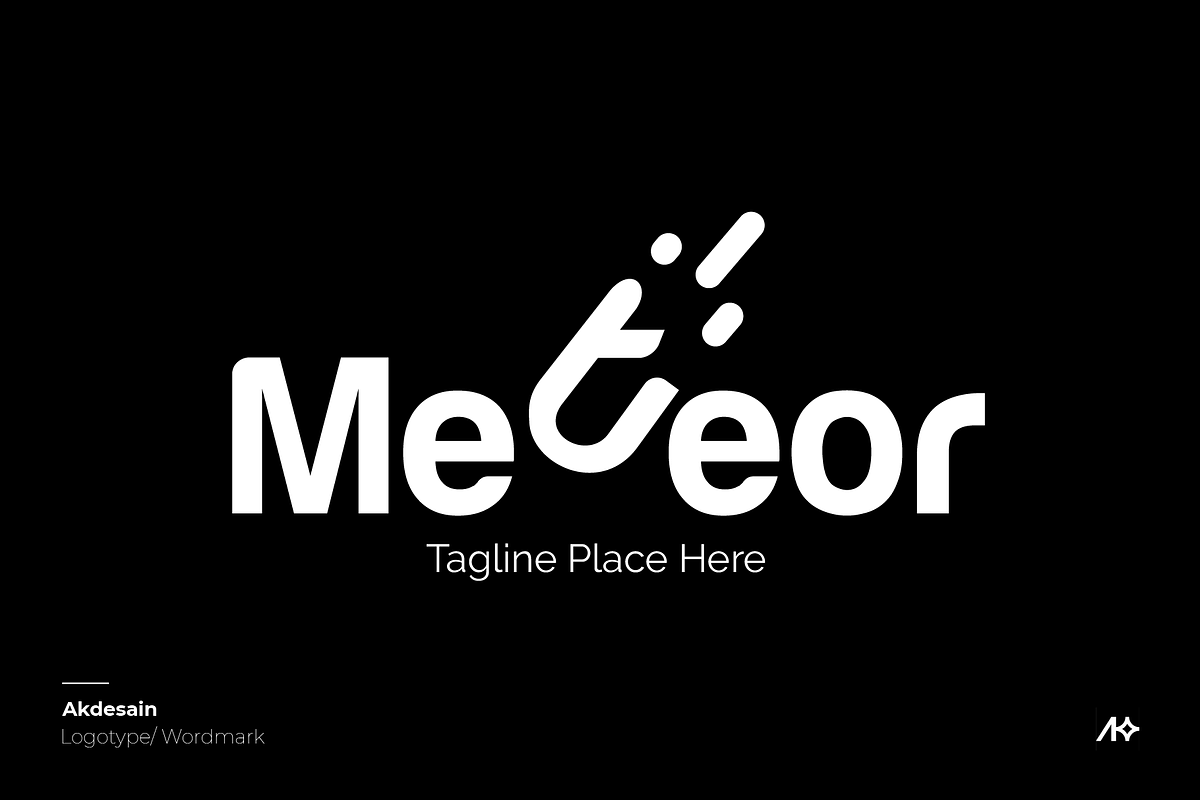 meteor Wordmark Logo, a Branding & Logo Template by Akdesain