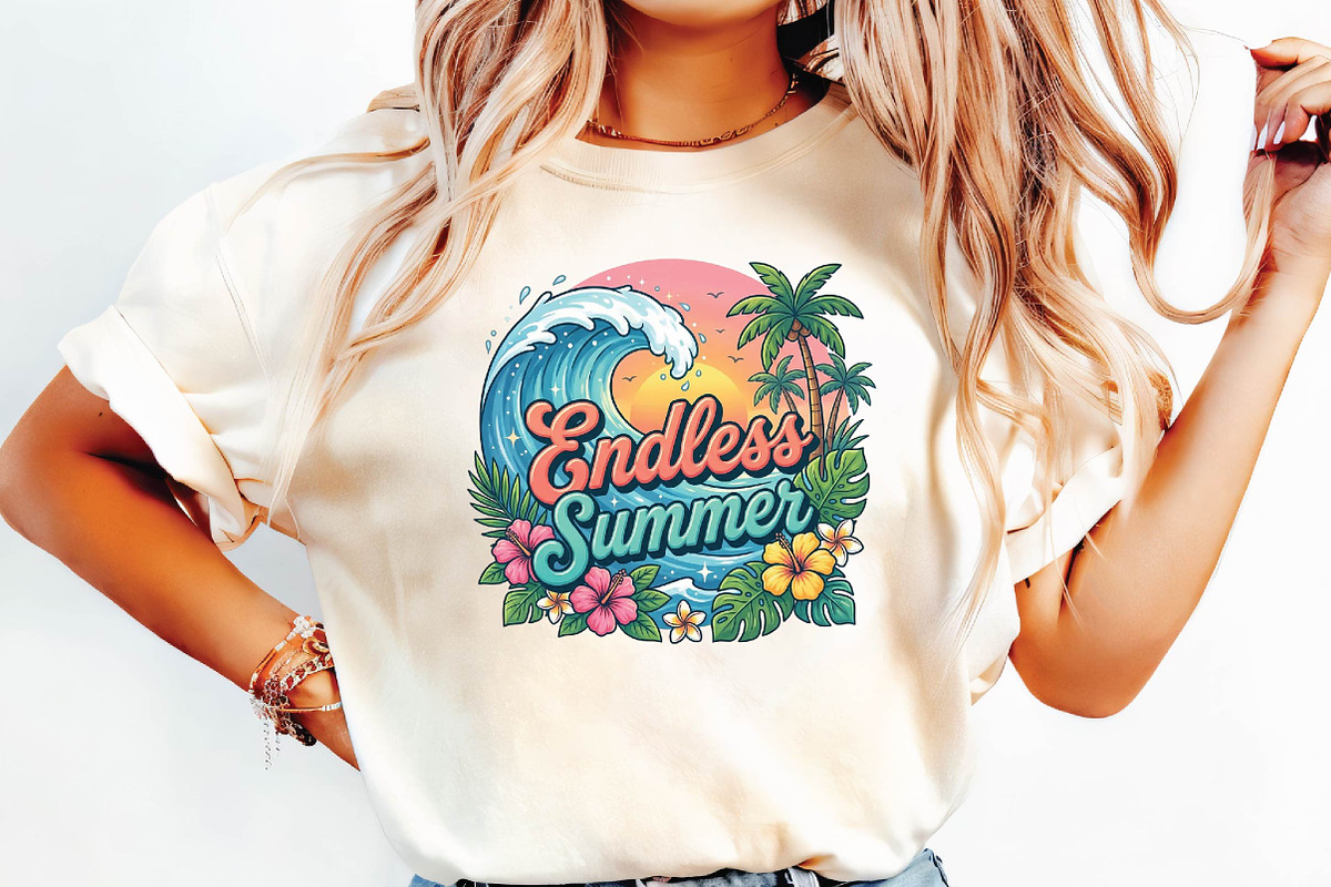 Beach Vacation Sublimation Design, a Seasonal Illustration by DreamPrint404 (Photo 2 of 6)